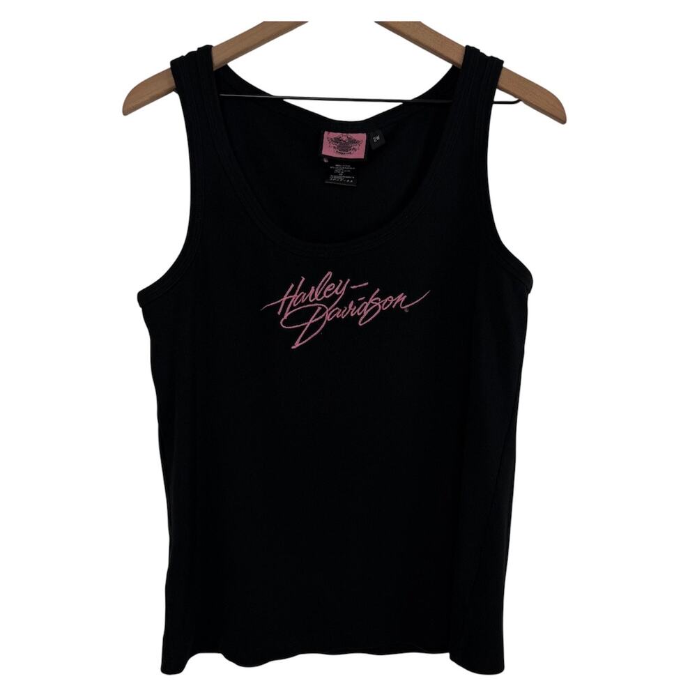 Harley Davidson Black Pink Tank Top Women's 2W